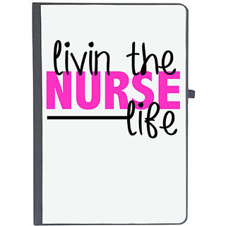                       UDNAG Ruled Notebook Diary 'Nurse | living the nurse life', [A5 80Pages 80GSM]                                              