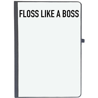                       UDNAG Ruled Notebook Diary 'Boss | Floss like a boss', [A5 80Pages 80GSM]                                              