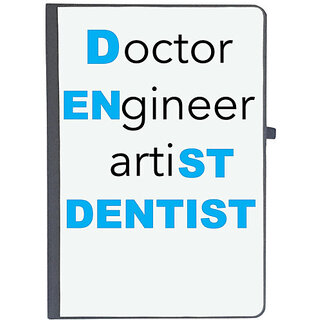                       UDNAG Ruled Notebook Diary 'Dentist | Doctor Engineer artist Dentist1', [A5 80Pages 80GSM]                                              