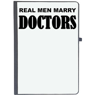                       UDNAG Ruled Notebook Diary 'Doctor | Real men marry Doctors', [A5 80Pages 80GSM]                                              