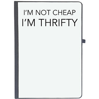                       UDNAG Ruled Notebook Diary 'Doctor | I'm not cheap i'm thrifty', [A5 80Pages 80GSM]                                              