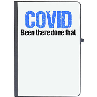                       UDNAG Ruled Notebook Diary 'Corona | Been there done that', [A5 80Pages 80GSM]                                              