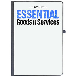                       UDNAG Ruled Notebook Diary 'Covid | Essential goods and services', [A5 80Pages 80GSM]                                              