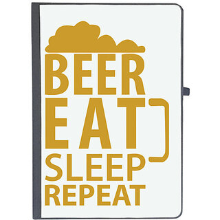                       UDNAG Ruled Notebook Diary 'Beer | Beer Eat Sleep', [A5 80Pages 80GSM]                                              