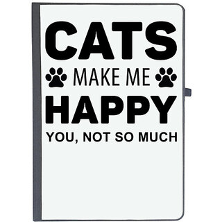                       UDNAG Ruled Notebook Diary 'Cat | Cats Make Me', [A5 80Pages 80GSM]                                              