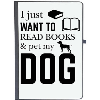                       UDNAG Ruled Notebook Diary 'Dogs | I Just want to', [A5 80Pages 80GSM]                                              
