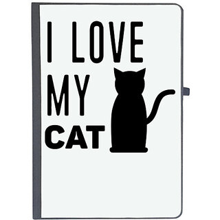                       UDNAG Ruled Notebook Diary 'Cat | I Love My Cat', [A5 80Pages 80GSM]                                              