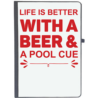                       UDNAG Ruled Notebook Diary 'Beer | Life is Better', [A5 80Pages 80GSM]                                              