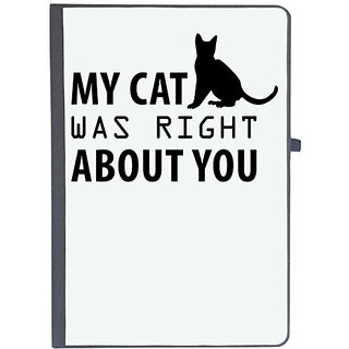                       UDNAG Ruled Notebook Diary 'Cat | My Cat Was Right', [A5 80Pages 80GSM]                                              