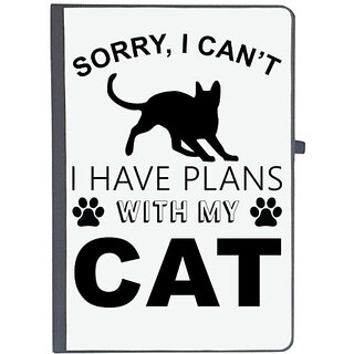                       UDNAG Ruled Notebook Diary 'Cat | Sorry I Can't', [A5 80Pages 80GSM]                                              