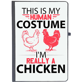                       UDNAG Ruled Notebook Diary 'Chicken | this is human costume i'm really a chicken', [A5 80Pages 80GSM]                                              
