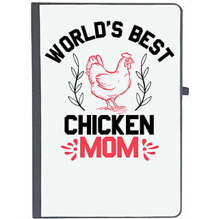                       UDNAG Ruled Notebook Diary 'Chicken | world's best chicken mom', [A5 80Pages 80GSM]                                              