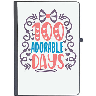                       UDNAG Ruled Notebook Diary 'Adorable Days | 100 adorable days', [A5 80Pages 80GSM]                                              