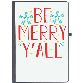                       UDNAG Ruled Notebook Diary 'Christmas | Be merry y'all', [A5 80Pages 80GSM]                                              