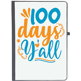                      UDNAG Ruled Notebook Diary 'You All | 100 days yalll', [A5 80Pages 80GSM]                                              