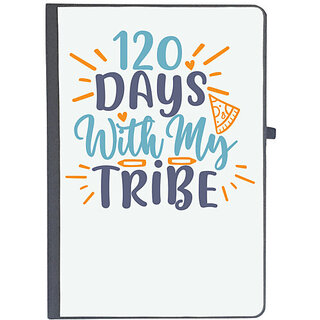                       UDNAG Ruled Notebook Diary 'Tribe | 120 days with my tribee', [A5 80Pages 80GSM]                                              