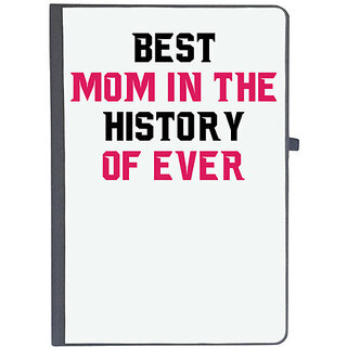                       UDNAG Ruled Notebook Diary 'Mom Mother | BEST MOM IN THE HISTORY OF EVER', [A5 80Pages 80GSM]                                              