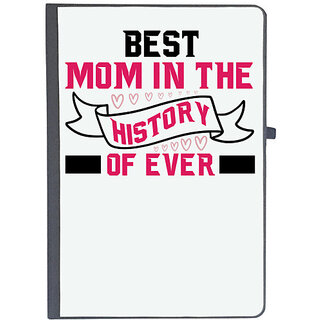                       UDNAG Ruled Notebook Diary 'Mom | BEST MOM IN THE HISTORY OF EVER', [A5 80Pages 80GSM]                                              