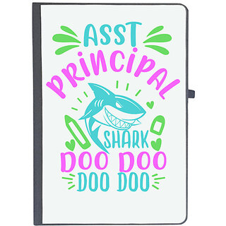                      UDNAG Ruled Notebook Diary 'Principal | asst principal shark doo doo', [A5 80Pages 80GSM]                                              