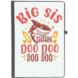                       UDNAG Ruled Notebook Diary 'Sister | big sis shark doo doo', [A5 80Pages 80GSM]                                              