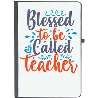                       UDNAG Ruled Notebook Diary 'School Teacher | blessed to be called teacherr', [A5 80Pages 80GSM]                                              