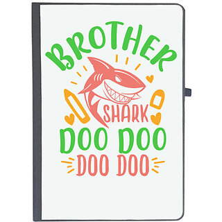                       UDNAG Ruled Notebook Diary 'Brother | brother shark doo doo', [A5 80Pages 80GSM]                                              