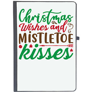                       UDNAG Ruled Notebook Diary 'Christmas Santa | christmas wishes and mistletoe kisses', [A5 80Pages 80GSM]                                              