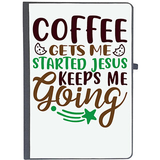                       UDNAG Ruled Notebook Diary 'Coffee | coffee gets me started', [A5 80Pages 80GSM]                                              