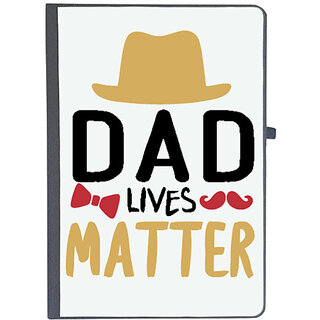                       UDNAG Ruled Notebook Diary 'Father | Dad lives matter', [A5 80Pages 80GSM]                                              