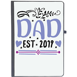                       UDNAG Ruled Notebook Diary 'Father | Dad, est 2019', [A5 80Pages 80GSM]                                              