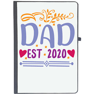                       UDNAG Ruled Notebook Diary 'Father | Dad, est 2020', [A5 80Pages 80GSM]                                              