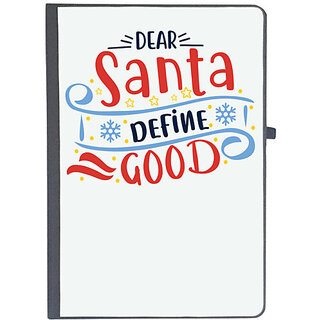                       UDNAG Ruled Notebook Diary 'Christmas Santa | dear santa define good', [A5 80Pages 80GSM]                                              