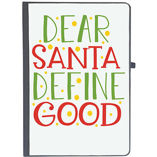                       UDNAG Ruled Notebook Diary 'Christmas Santa | dear santa define goodd', [A5 80Pages 80GSM]                                              