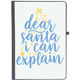                       UDNAG Ruled Notebook Diary 'Christmas Santa | dear santa i can explain', [A5 80Pages 80GSM]                                              