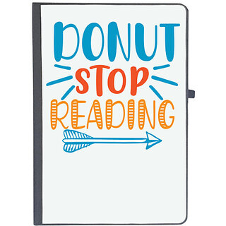                       UDNAG Ruled Notebook Diary 'School Teacher | donut stop readingg', [A5 80Pages 80GSM]                                              