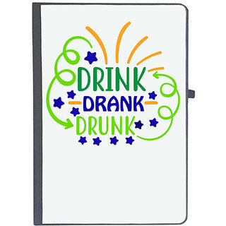                       UDNAG Ruled Notebook Diary 'Teacher | drink drank drunk', [A5 80Pages 80GSM]                                              