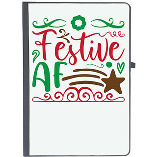                       UDNAG Ruled Notebook Diary 'Christmas Santa | festive af', [A5 80Pages 80GSM]                                              