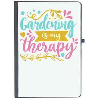                       UDNAG Ruled Notebook Diary 'Gardening is my therapy', [A5 80Pages 80GSM]                                              