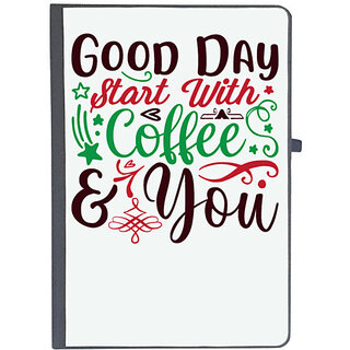                       UDNAG Ruled Notebook Diary 'Coffee | good day start with coffee & you', [A5 80Pages 80GSM]                                              