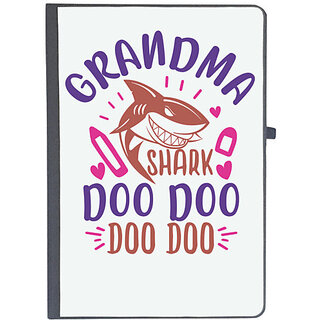                       UDNAG Ruled Notebook Diary 'Shark | grandma shark doo doo', [A5 80Pages 80GSM]                                              