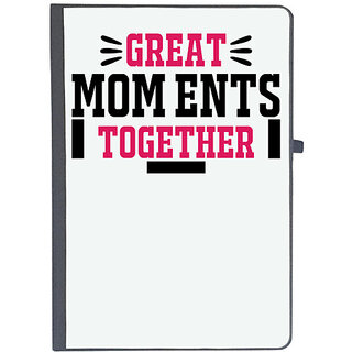                       UDNAG Ruled Notebook Diary 'Mother | GREAT MOM ENTS TOGETHER', [A5 80Pages 80GSM]                                              