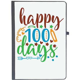                       UDNAG Ruled Notebook Diary 'happy 100 days', [A5 80Pages 80GSM]                                              