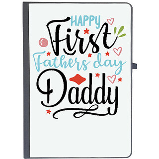                       UDNAG Ruled Notebook Diary 'Father | Happy first fathers day daddy', [A5 80Pages 80GSM]                                              