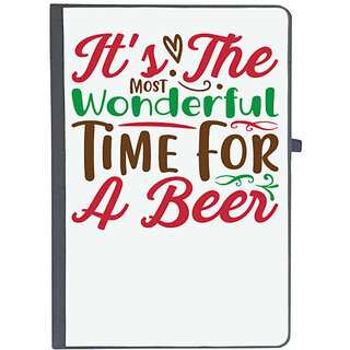                       UDNAG Ruled Notebook Diary 'Beer | it's the most wonderful time for a beer', [A5 80Pages 80GSM]                                              