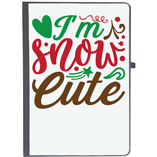                       UDNAG Ruled Notebook Diary 'Cute | i a'm snow cute', [A5 80Pages 80GSM]                                              
