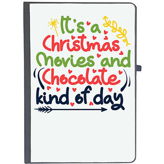                       UDNAG Ruled Notebook Diary 'Christmas Santa | it's a christmas movies and chocolate kind of dayy', [A5 80Pages 80GSM]                                              
