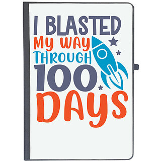                       UDNAG Ruled Notebook Diary '100 Days | i blasted on my way through 100 days', [A5 80Pages 80GSM]                                              
