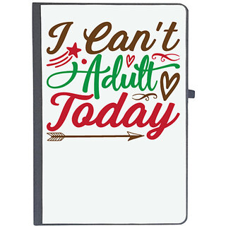                       UDNAG Ruled Notebook Diary 'Love | i can't adult today', [A5 80Pages 80GSM]                                              