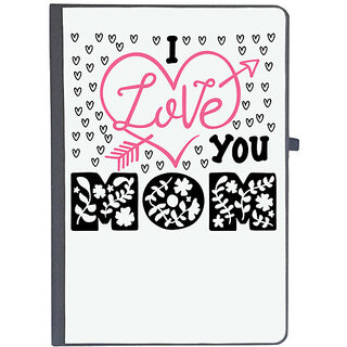                       UDNAG Ruled Notebook Diary 'I love you mom', [A5 80Pages 80GSM]                                              