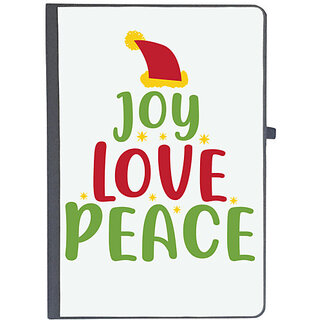                       UDNAG Ruled Notebook Diary 'Christmas | joy love peace', [A5 80Pages 80GSM]                                              